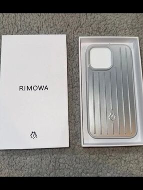RIMOWA Silver Metallic Ridged iPhone Case